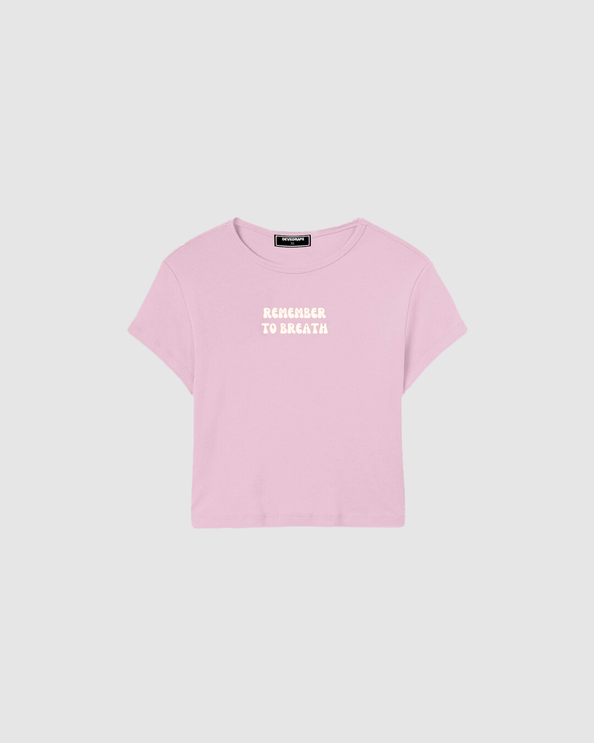 DEVILDRAPE WOMAN BABY PINK T-SHIRT BREATH