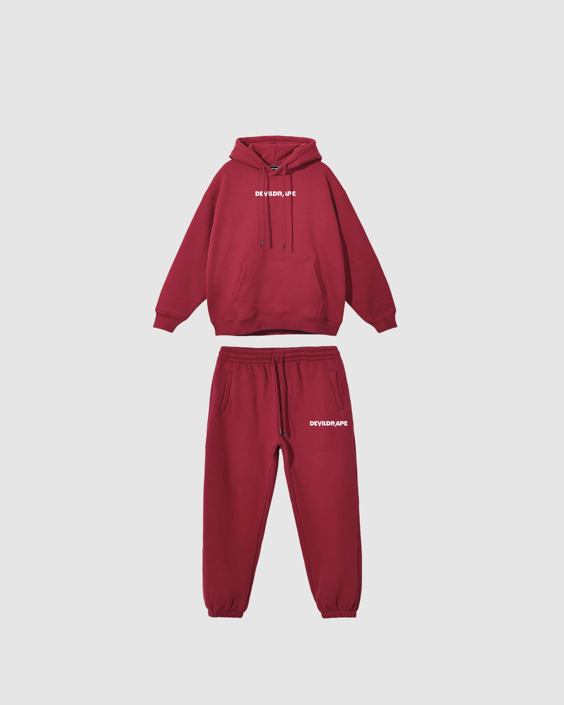 DEVILDRAPE UNISEX ESSENTIAL SET ROSSO