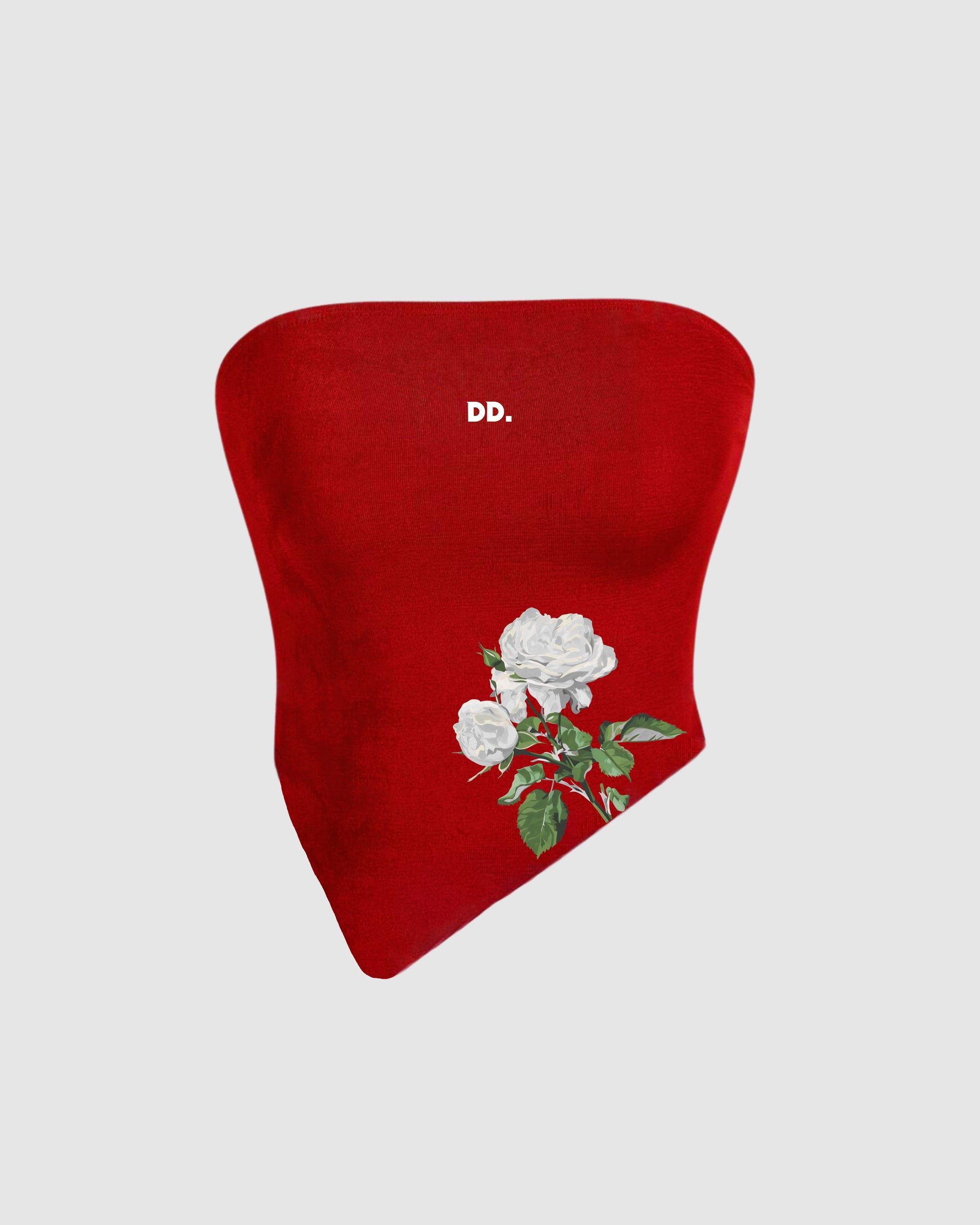 DEVILDRAPE WOMAN RED CROP TOP ROSE