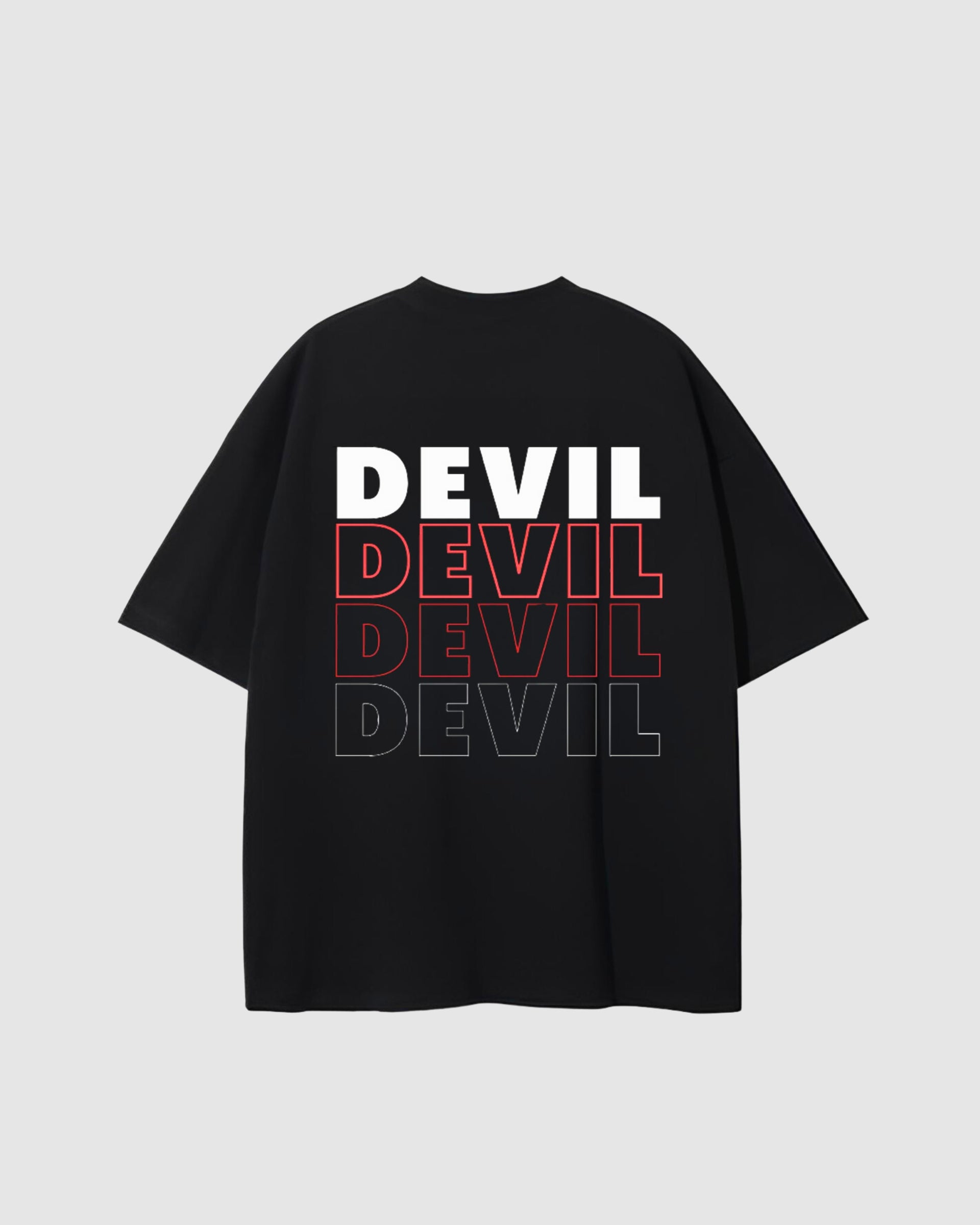 DEVILDRAPE UNISEX OVERSIZE T-SHIRT ONE NERA